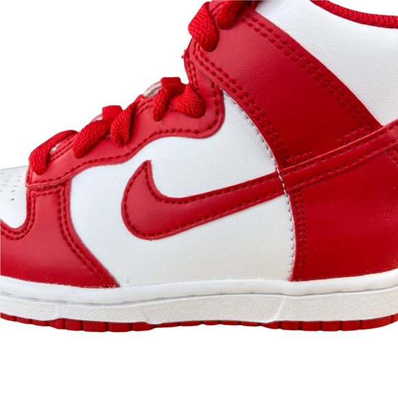 Nike Dunk High (PS) Little Kids Size 11c & 12c White University Red Brand New! - Picture 8 of 9